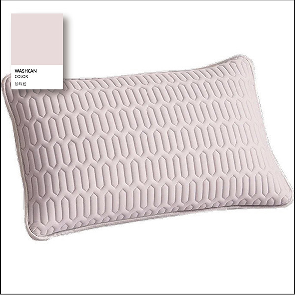 夏日涼感冰絲乳膠枕套/2入/珍珠粉