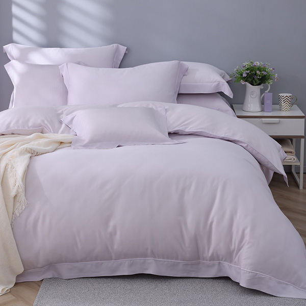 無限極致100支天絲-薰衣草紫/兩用被床包組