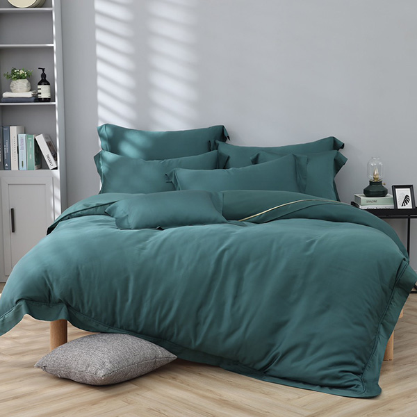 無限極致100支天絲-雪松綠/兩用被床包組