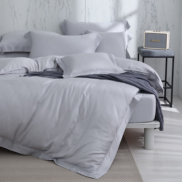 無限極致100支天絲-亞麻灰/兩用被床包組