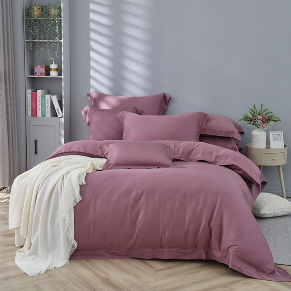 無限極致100支天絲-鳶尾紫/兩用被床包組