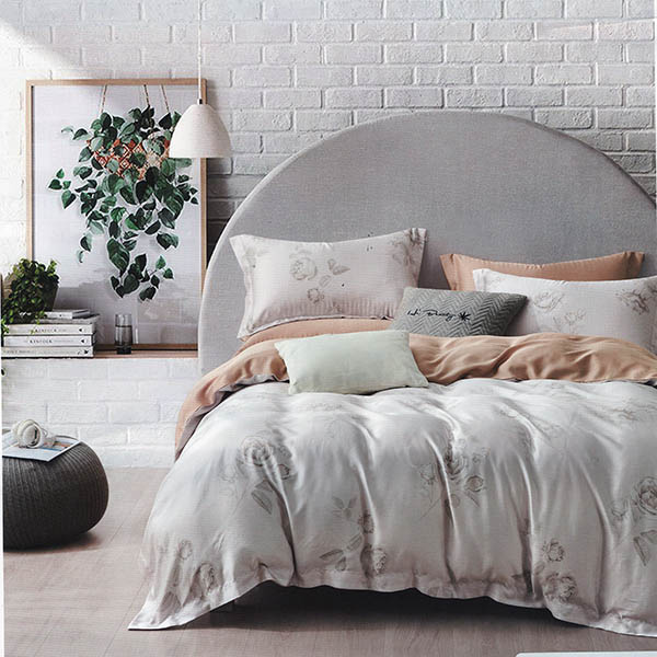 優雅印花60支天絲-思思秋語/兩用被床包組