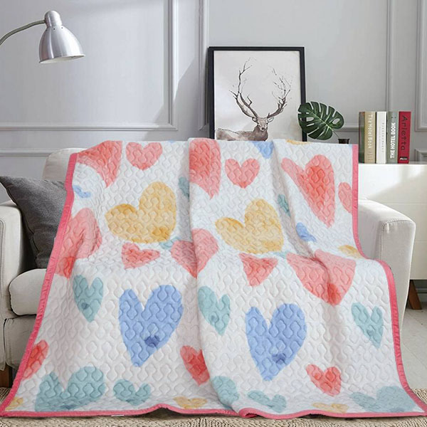 遠紅外抗菌抑菌石墨烯發熱印花毯/心動奇蹟