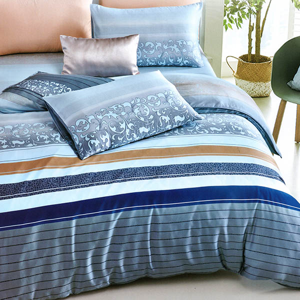 優雅印花60支天絲-斯巴達克斯/兩用被床包組