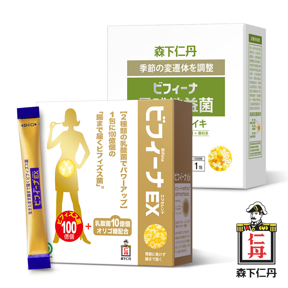 森下仁丹益生菌｜晶球長益菌頂級+敏益菌(30包)換季組