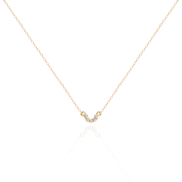 LZL Jewelry 輕珠寶飾品 - ODETTE | 迷你微笑純銀項鍊
