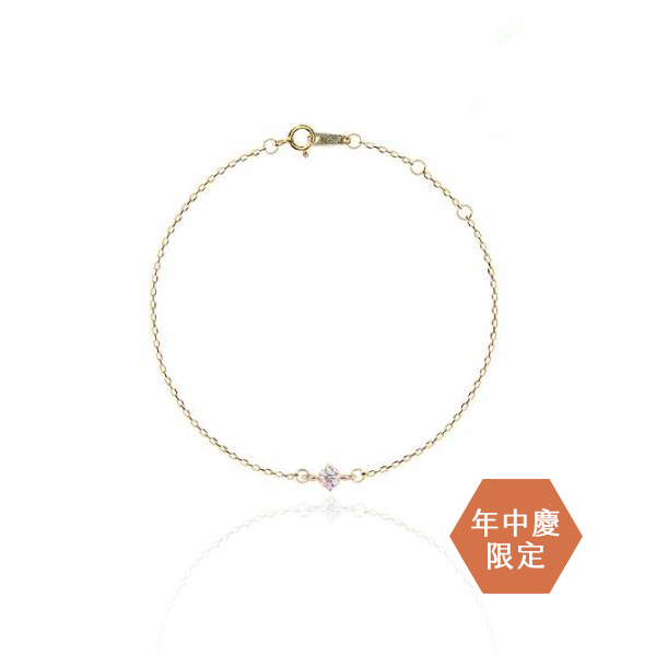 年中慶 | 18K永恆0.03ct單鑽手鍊
