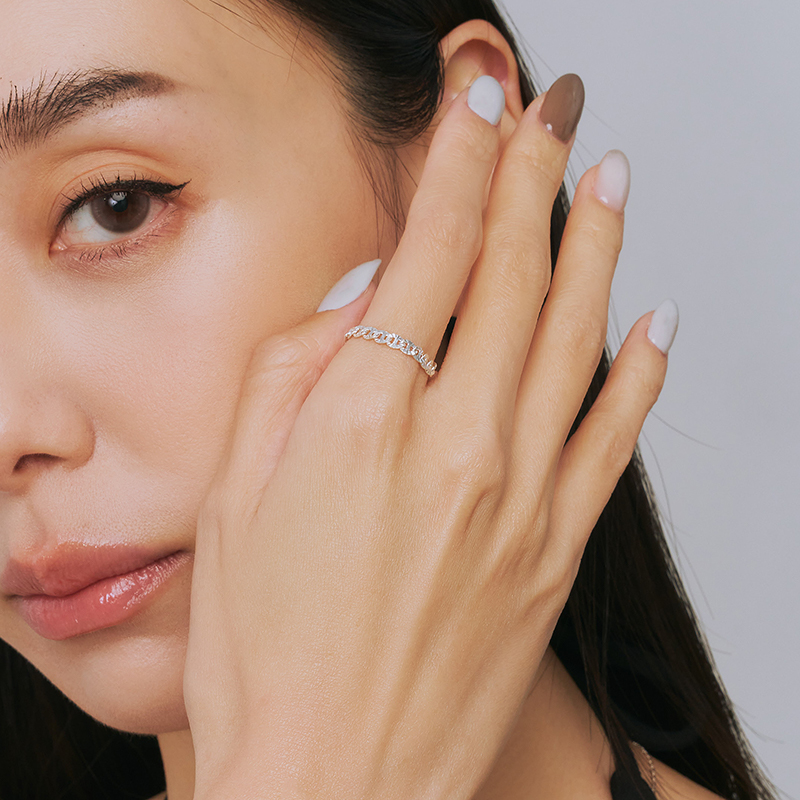 EDREI | 蕾絲純銀鍊戒