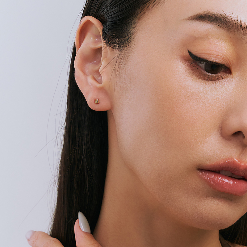 EDREI | 9K方塊耳環