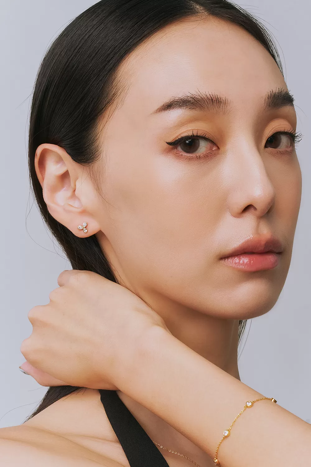 ODETTE | 三葉幸運草純銀耳環