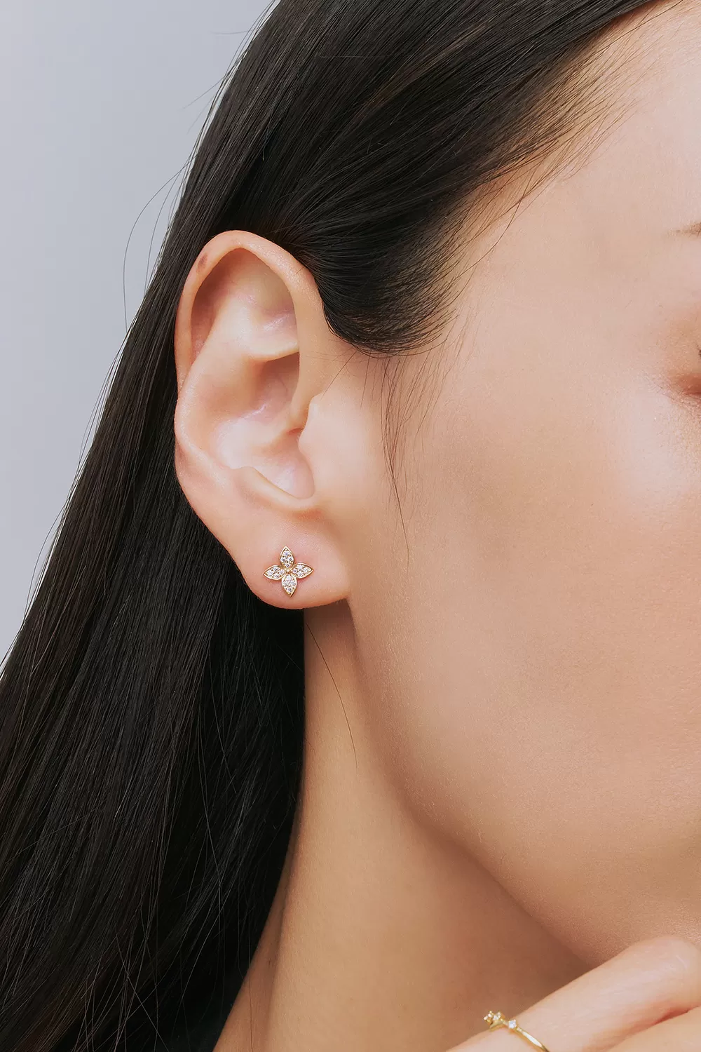 ODETTE | 9K四葉花瓣耳環