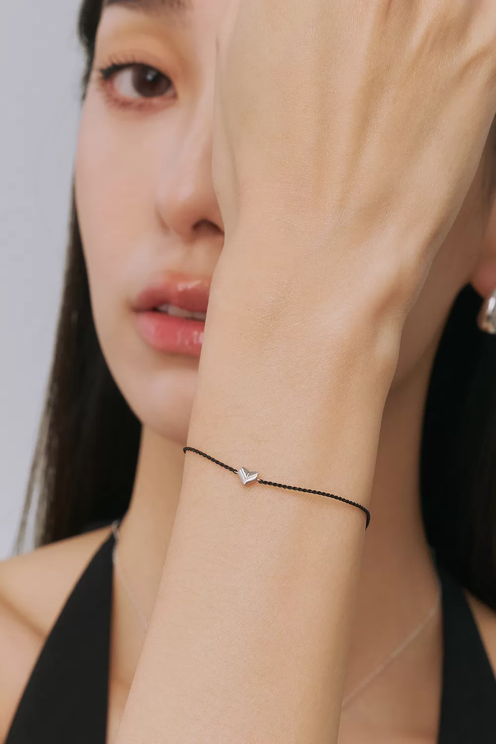 蠟繩 Alliée Design | 14K紙摺愛心手鍊