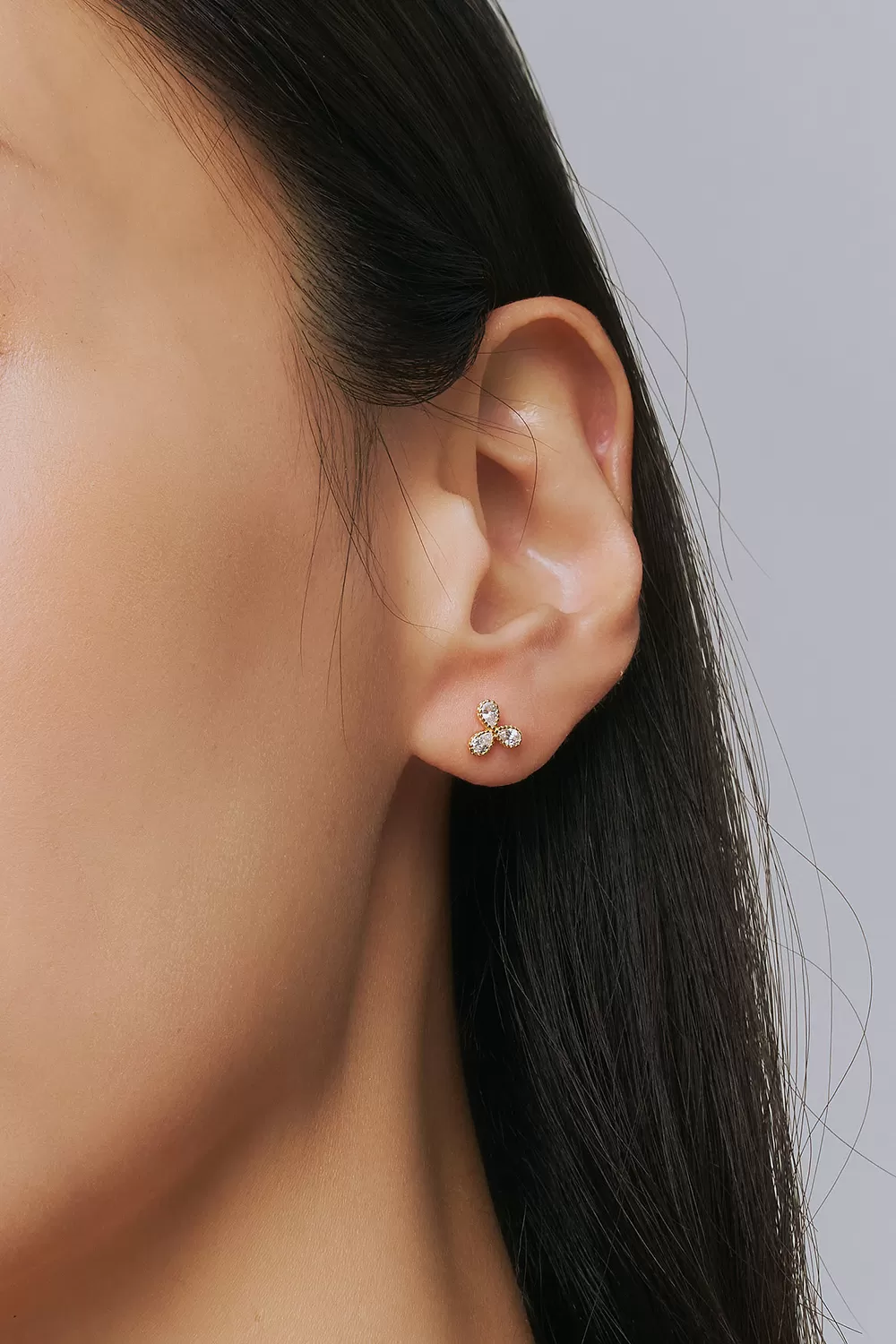 ODETTE | 三葉幸運草純銀耳環