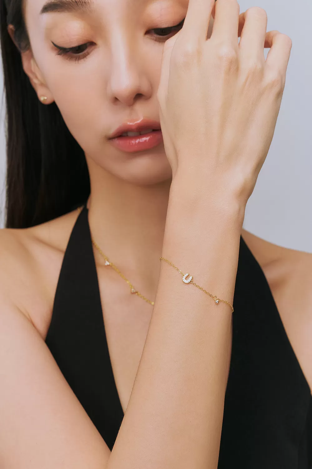 ODETTE | 馬蹄單鑽純銀手鍊