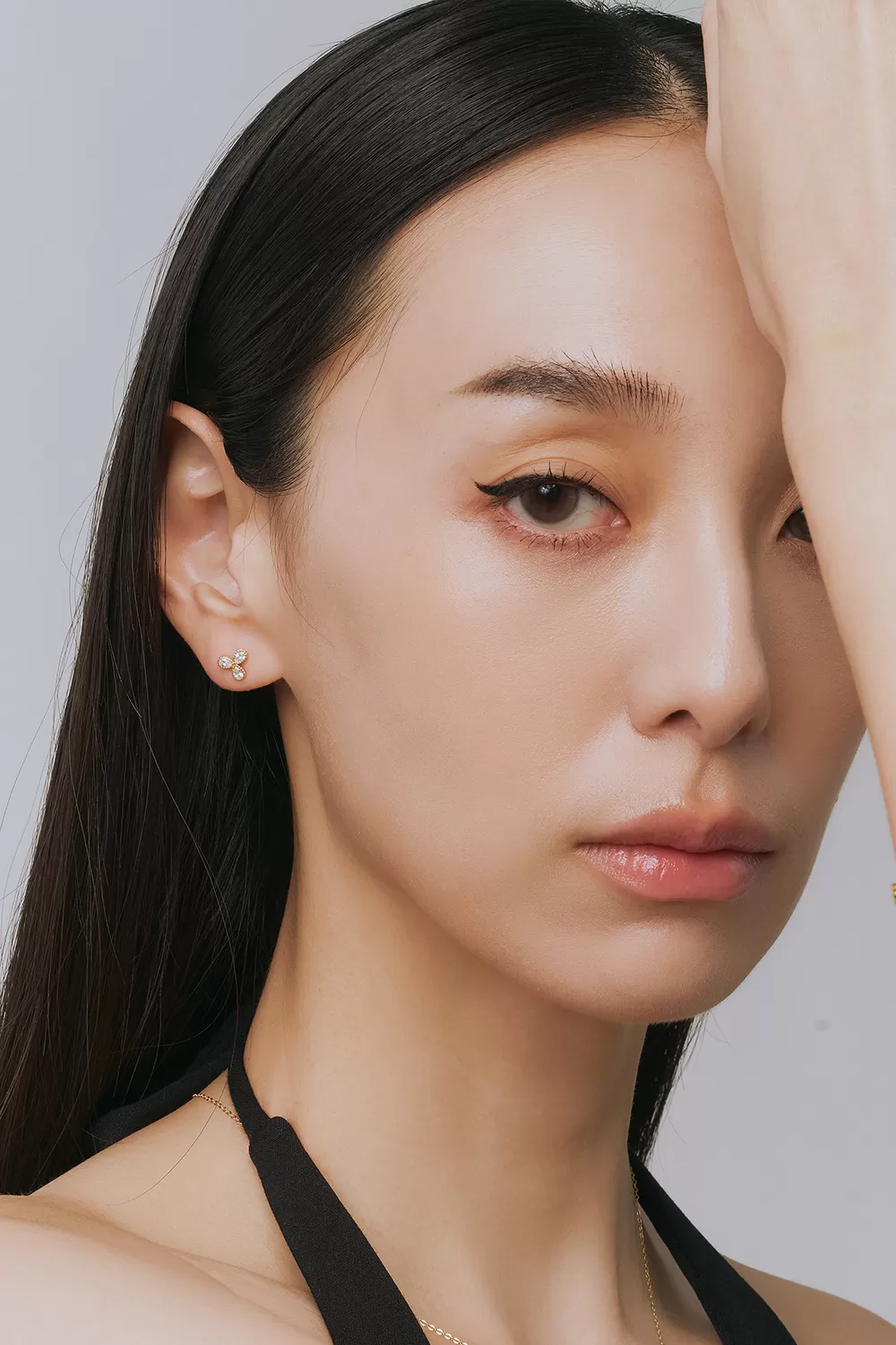 ODETTE | 三葉幸運草純銀耳環