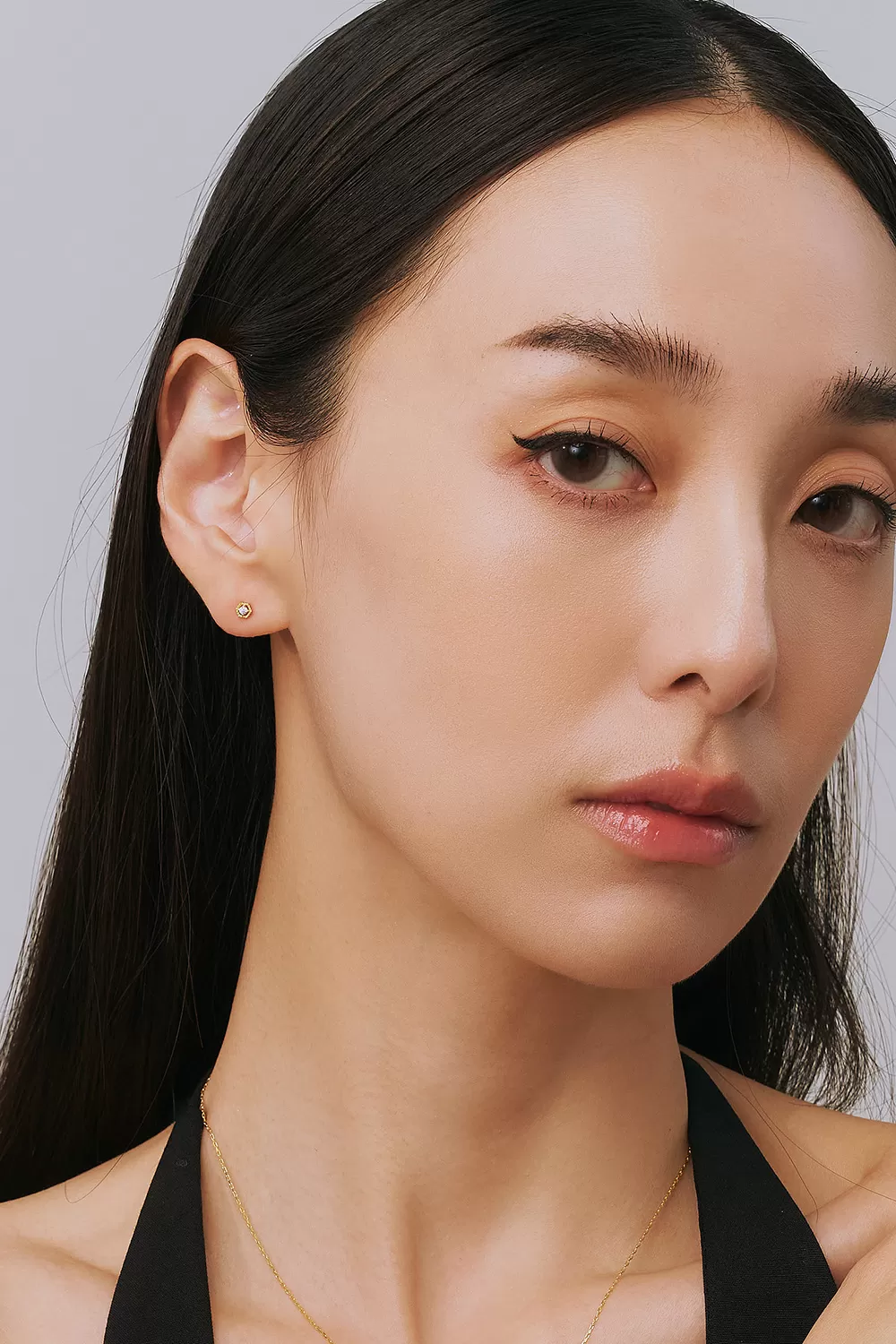 ODETTE | 14K琢光單鑽耳環