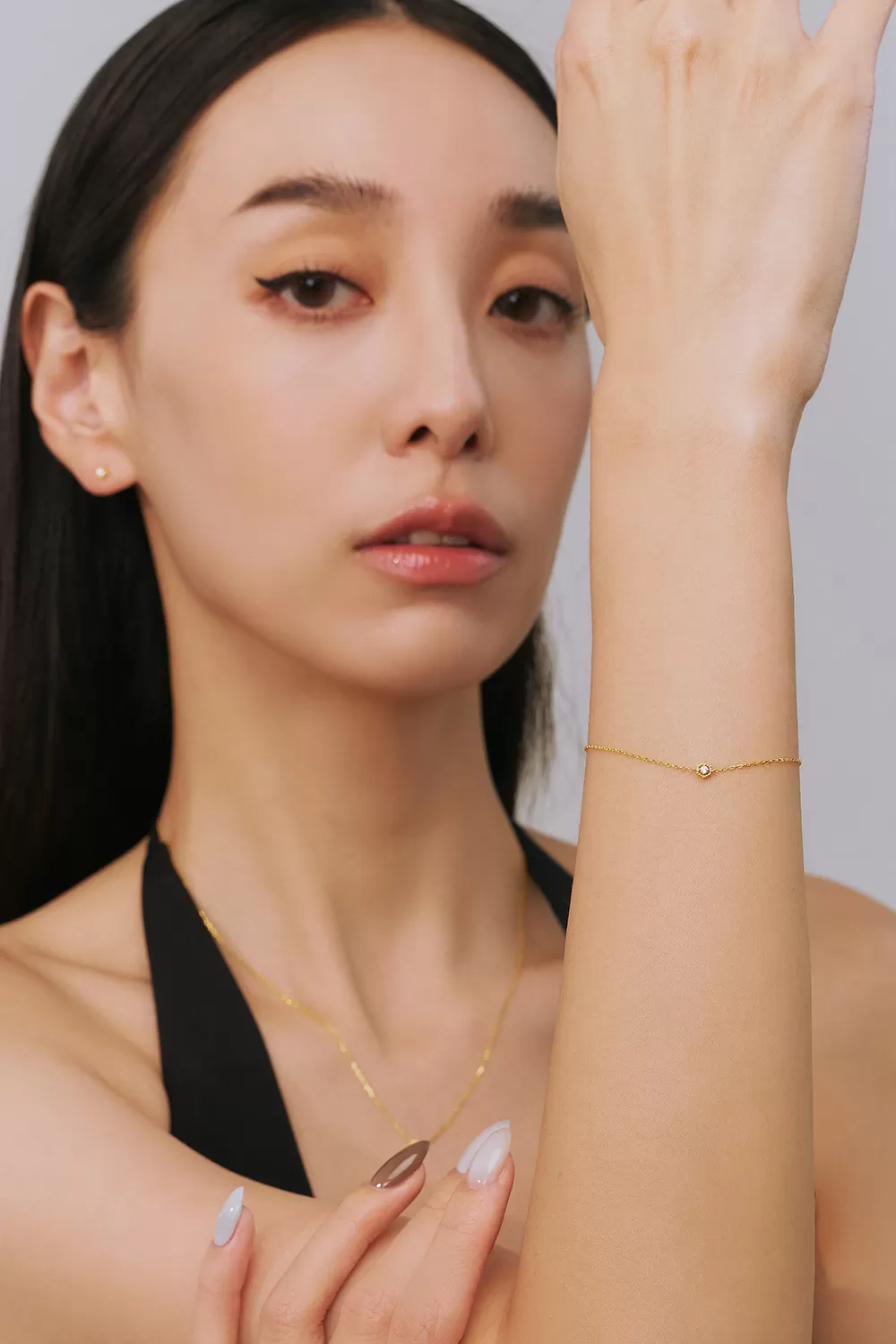 ODETTE | 14K琢光單鑽手鍊