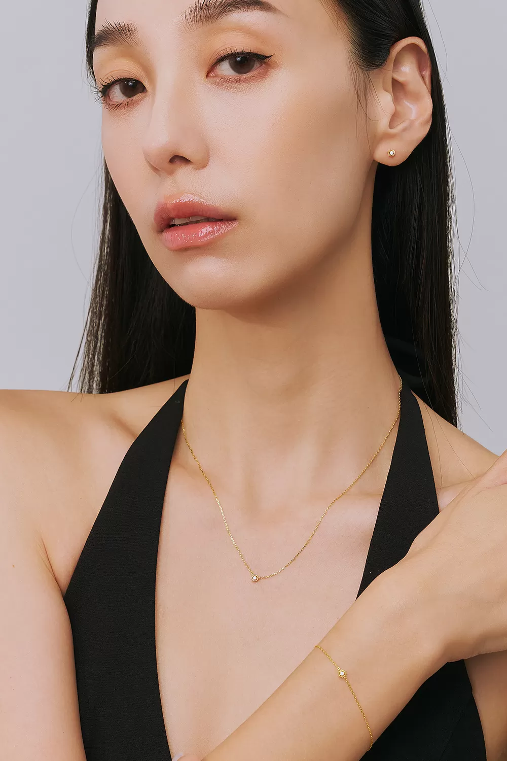 ODETTE | 14K琢光單鑽項鍊