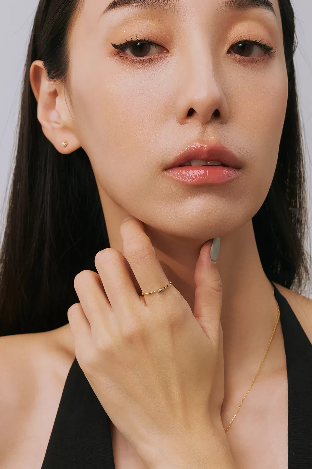 ODETTE | 14K金豆單鑽戒指