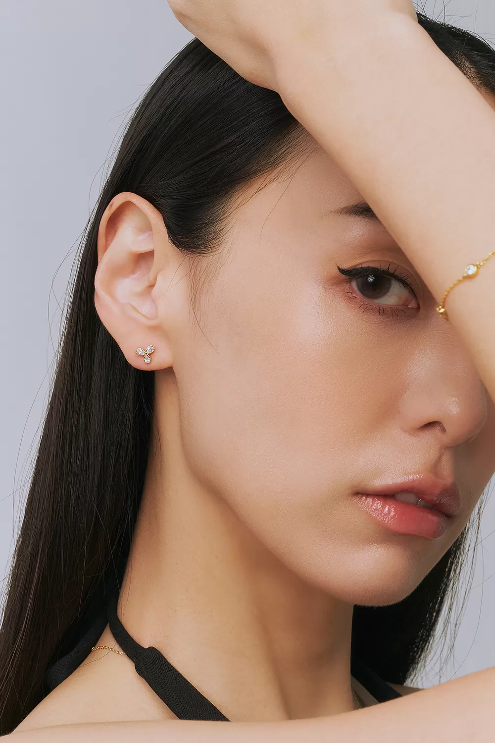 ODETTE | 三葉幸運草純銀耳環