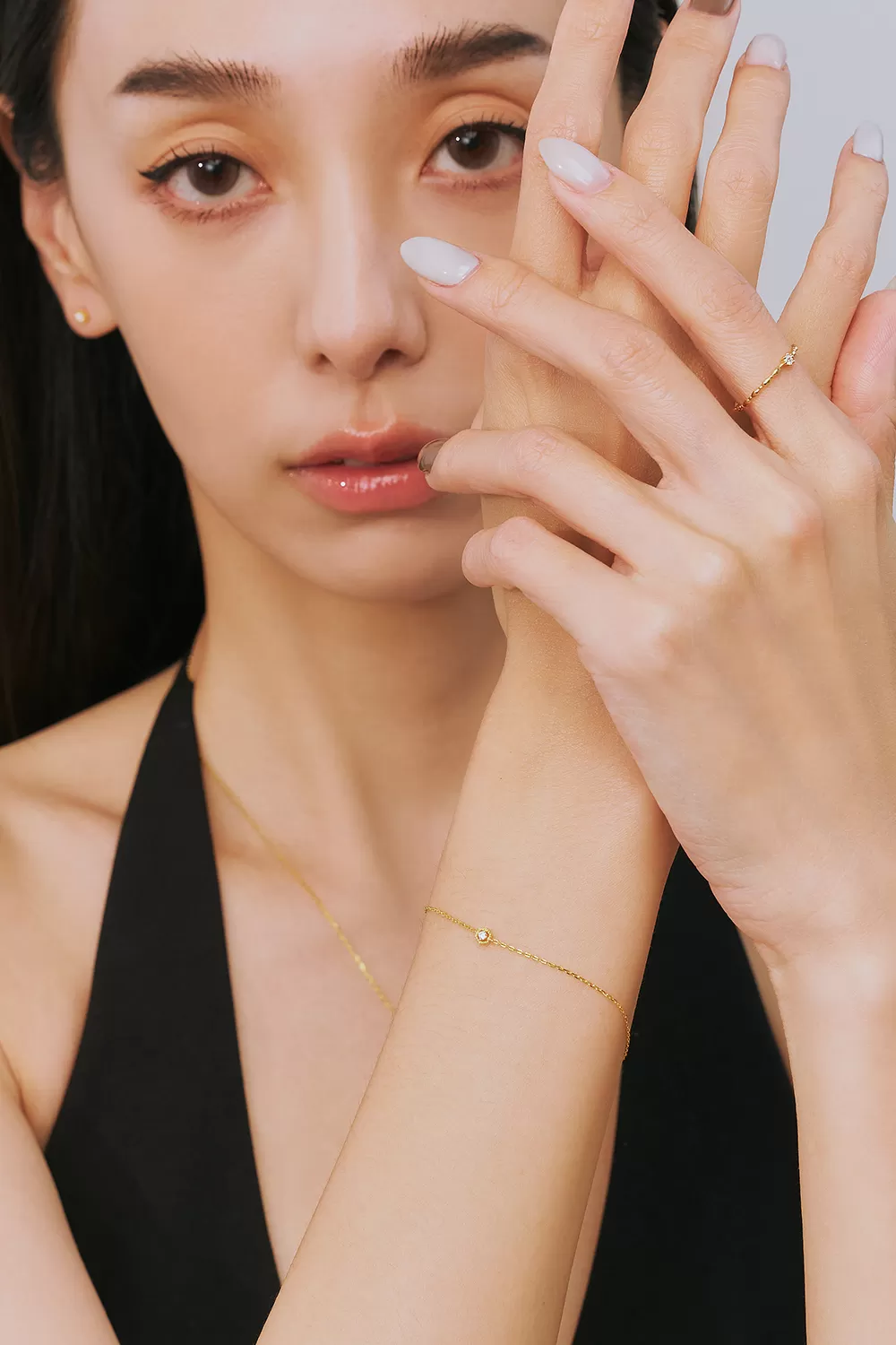ODETTE | 14K琢光單鑽手鍊