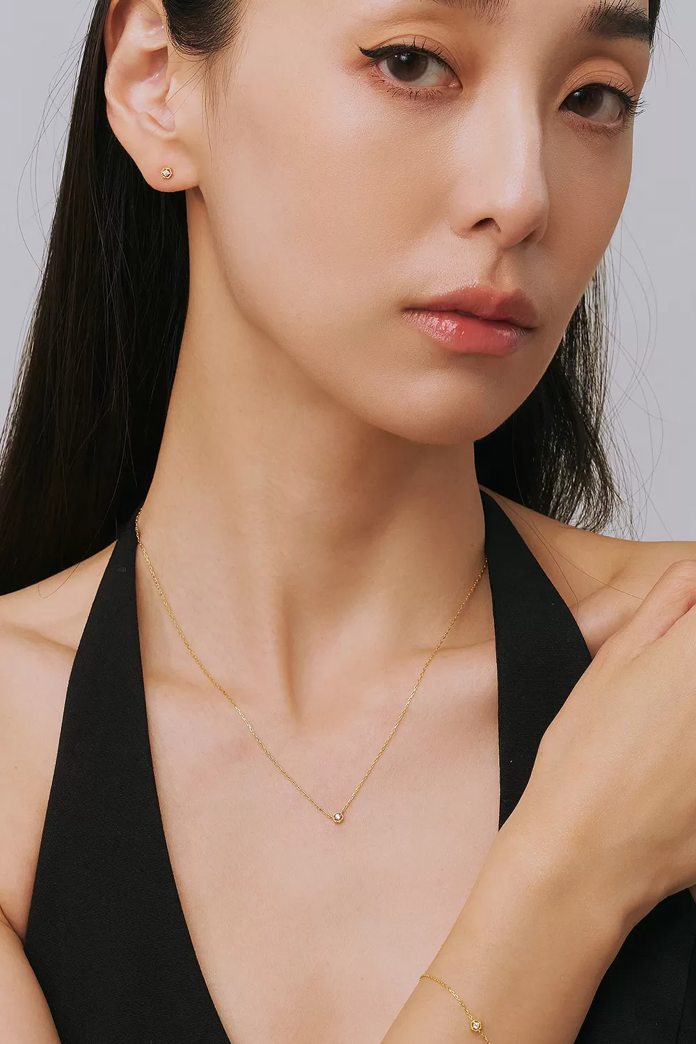 ODETTE | 14K琢光單鑽項鍊