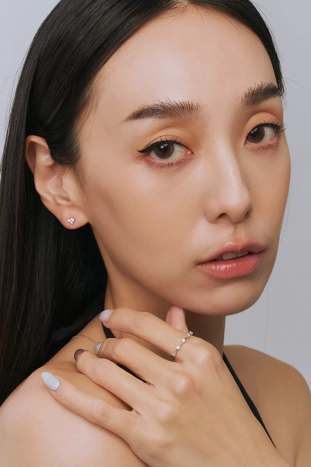 ODETTE | 流星排鑽純銀戒指