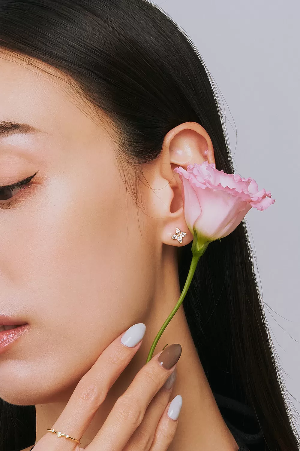 ODETTE | 9K四葉花瓣耳環