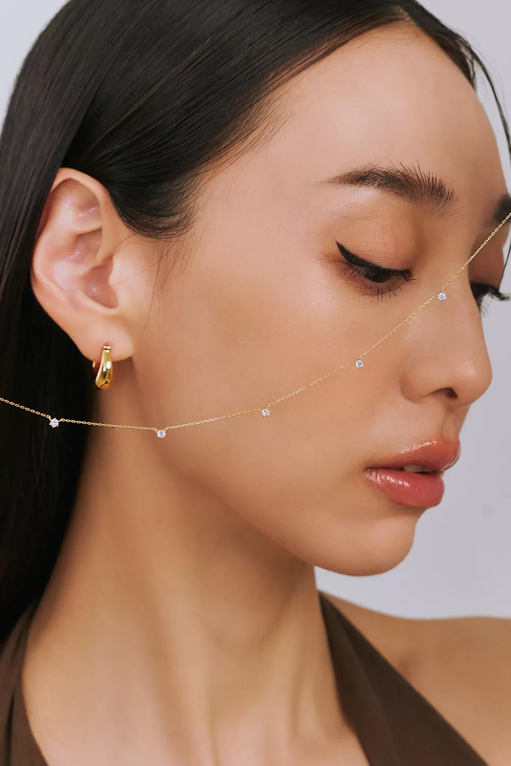 ODETTE | 18K流星5顆滿鑽項鍊