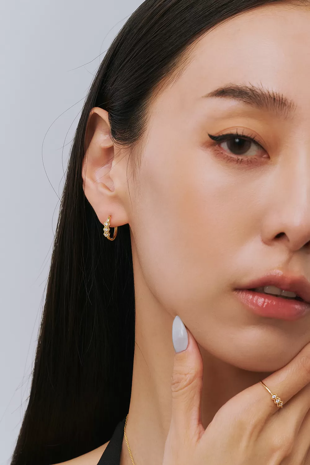 ODETTE | 14K琢光金穗耳圈