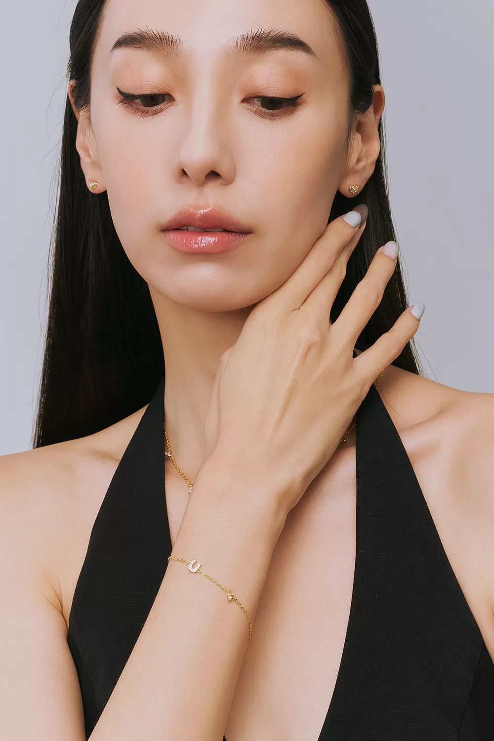 ODETTE | 馬蹄單鑽純銀手鍊