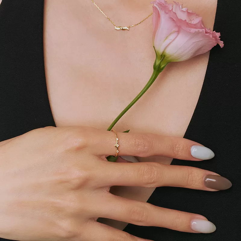 ODETTE | 14K晨光戒指,NEW,D114130009,ODETTE|14K晨光戒指,14K金,58.5%純黃金